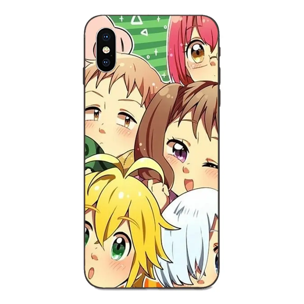Seven Deadly Sins Meliodas Elizabeth Liones для Apple iPhone 4 4s 5 5S SE 6 6S 7 8 Plus X XS Max XR Diy