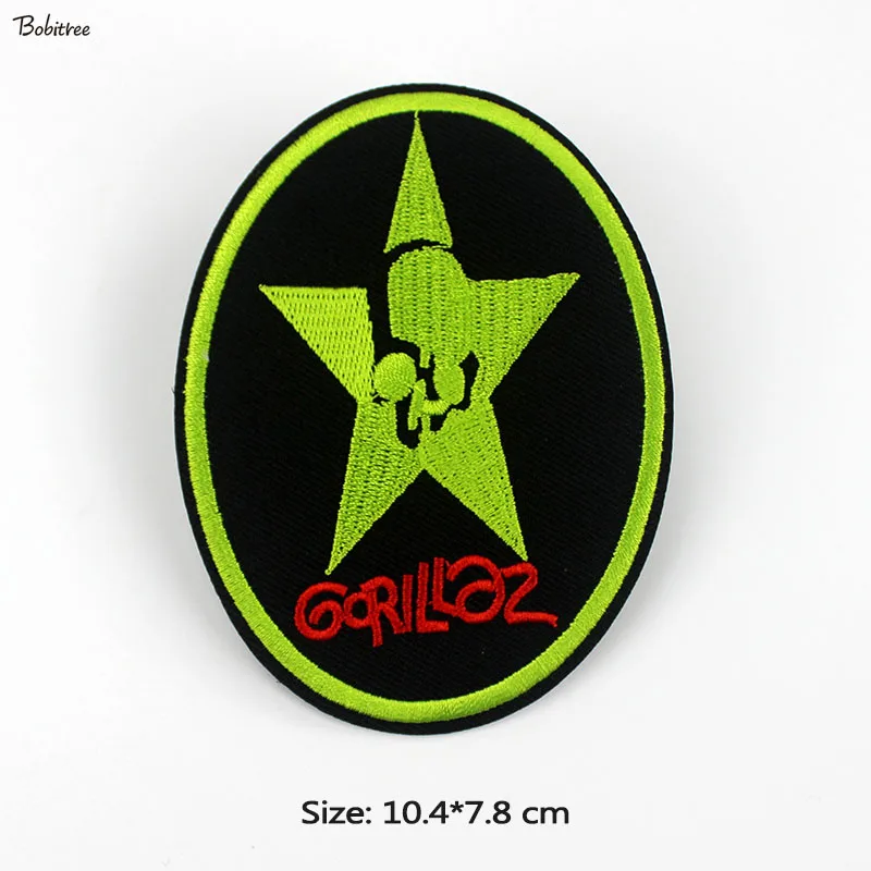 Модная музыкальная термоклейкая нашивка в виде звезд хиппи вышитые значки