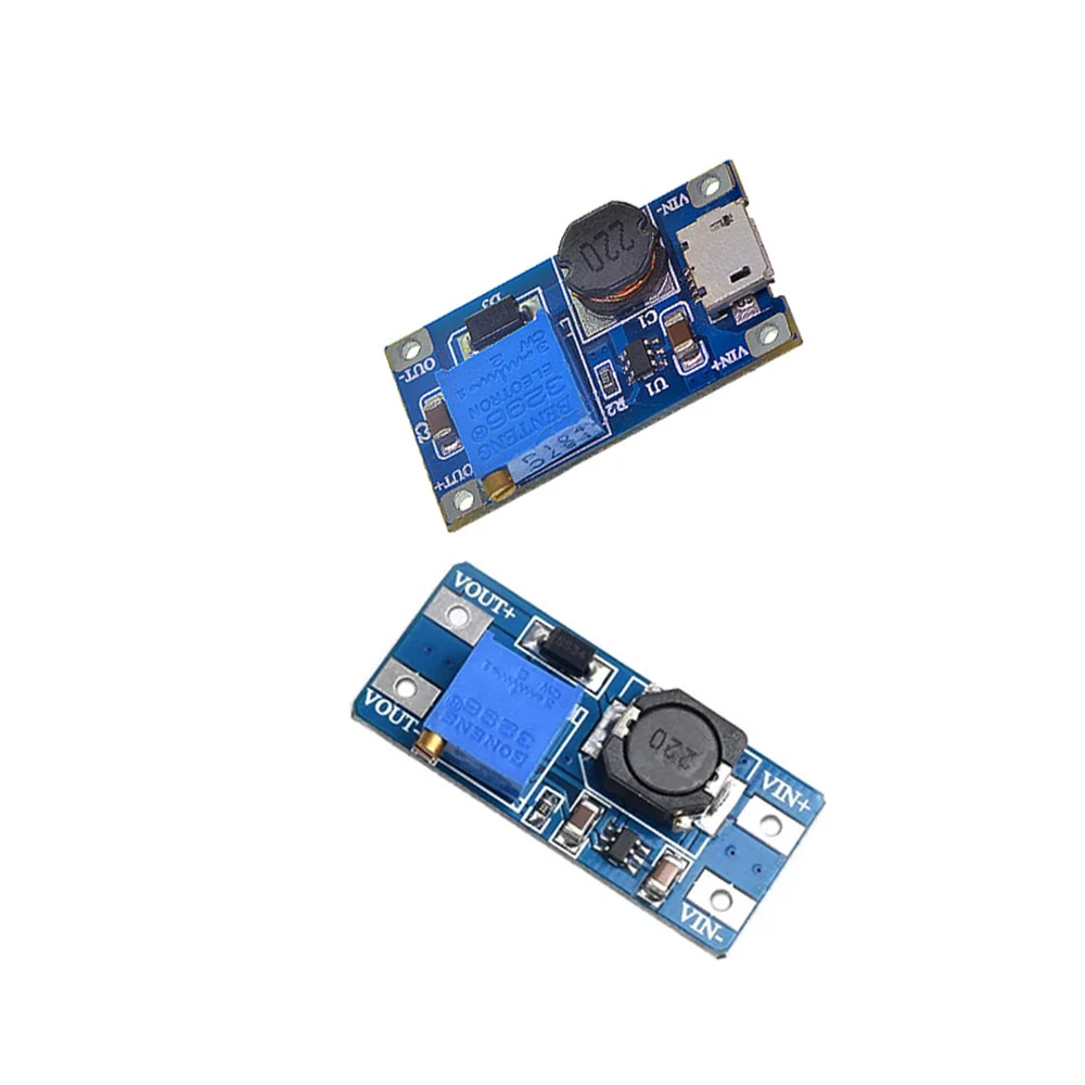 10PCS MT3608 DC-DC Boost Converter Module - 2V-24V To 5V-28V Step-Up Voltage Regulator, 2A Max - View #2