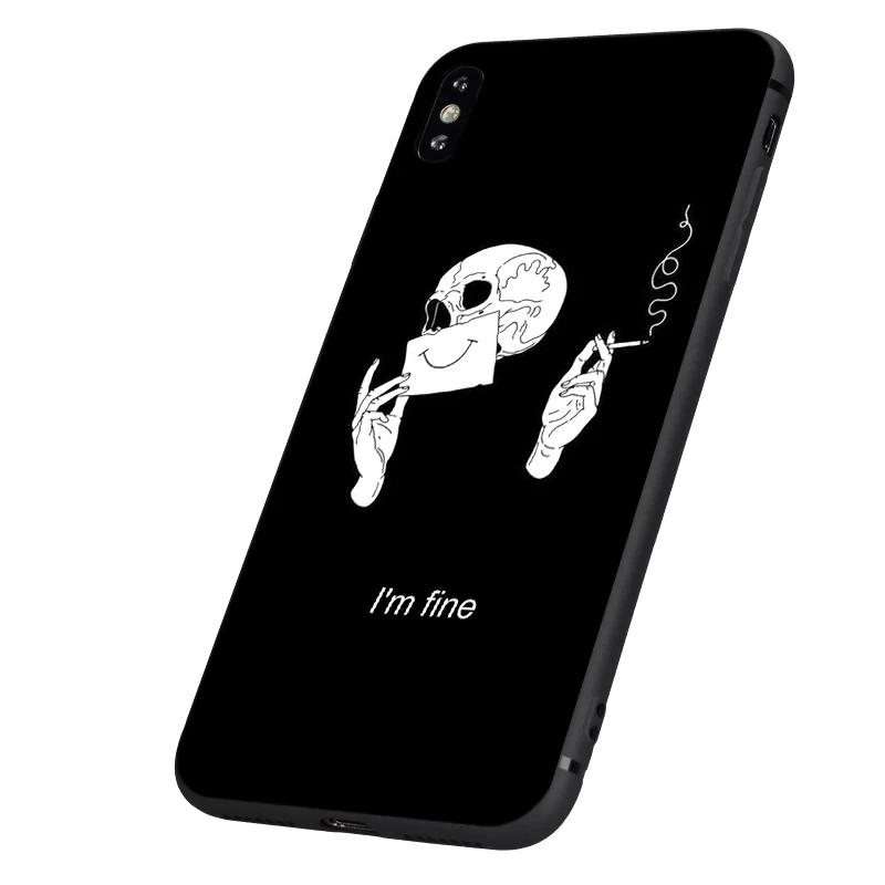 Черный чехол ТПУ для iphone 5 5s se 6 6s 7 8 plus x 10 силиконовый чехол для iphone XR XS 11 pro MAX чехол черный белый простой дизайн