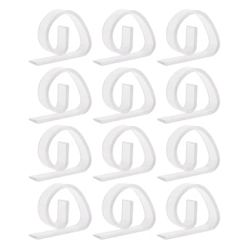 

NEW-12Pcs Picnic Home Plastic Transparent Tablecloth Tablecloth Clip Meal Wedding Ball Multi-Function Tablecloth Clip