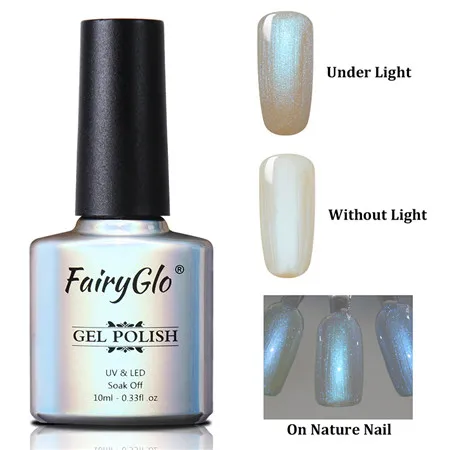 9503 FairyGlo 10 мл Гель-лак для ногтей жемчужный Блестящий УФ-Гель-лак замачиваемый долговечный дизайн ногтей Гель-лак Гибридный лак - Цвет: 9503
