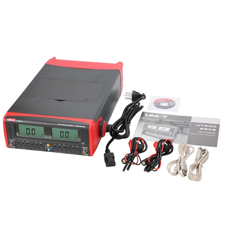 UNI-T UT632 digital AC millivoltmeter 4mV~400V dual channel Digital Ac Voltmeter