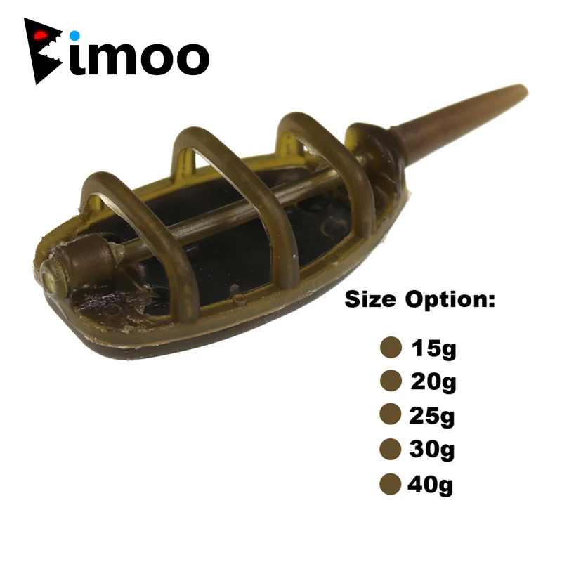 

87*33mm Carp Fishing Inline Flat Method Feeder 15g 20g 25g 30g 40g Set Peach Attack Cages Bait Weight Sinker Pesca Bait Thrower