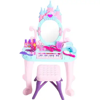 

Children's Dressing Table House Toy Princess Cosmetics Girl Birthday Gift 3-6 Years 7 Set