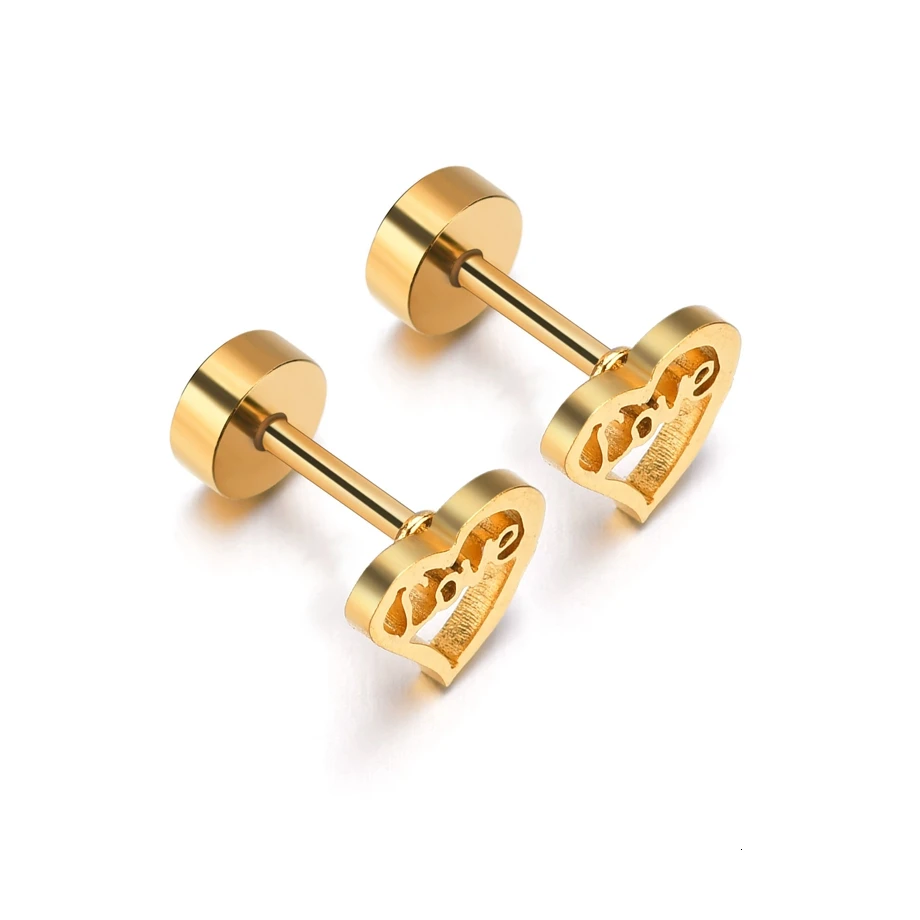 Асимметричные серьги гвоздики для мужчин и женщин в форме цветка розы из