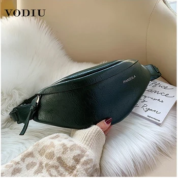 

Women Fashion Waist Bag Fanny Pack PU Leather Phone Pouch Pillow Design High Quality Ladies Shoulder Crossbody Waist Bags Packs