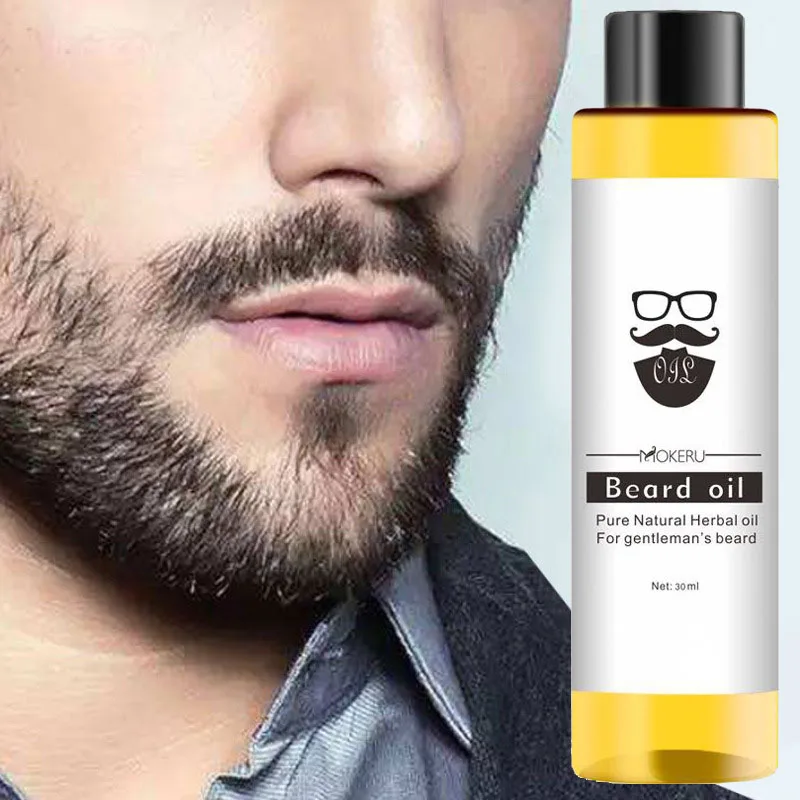 Beard Oil 30ml 100% Natural Ingredients Growth Oil For Men Beard Grooming Treatment Shiny Smoothing Care beard growth oil