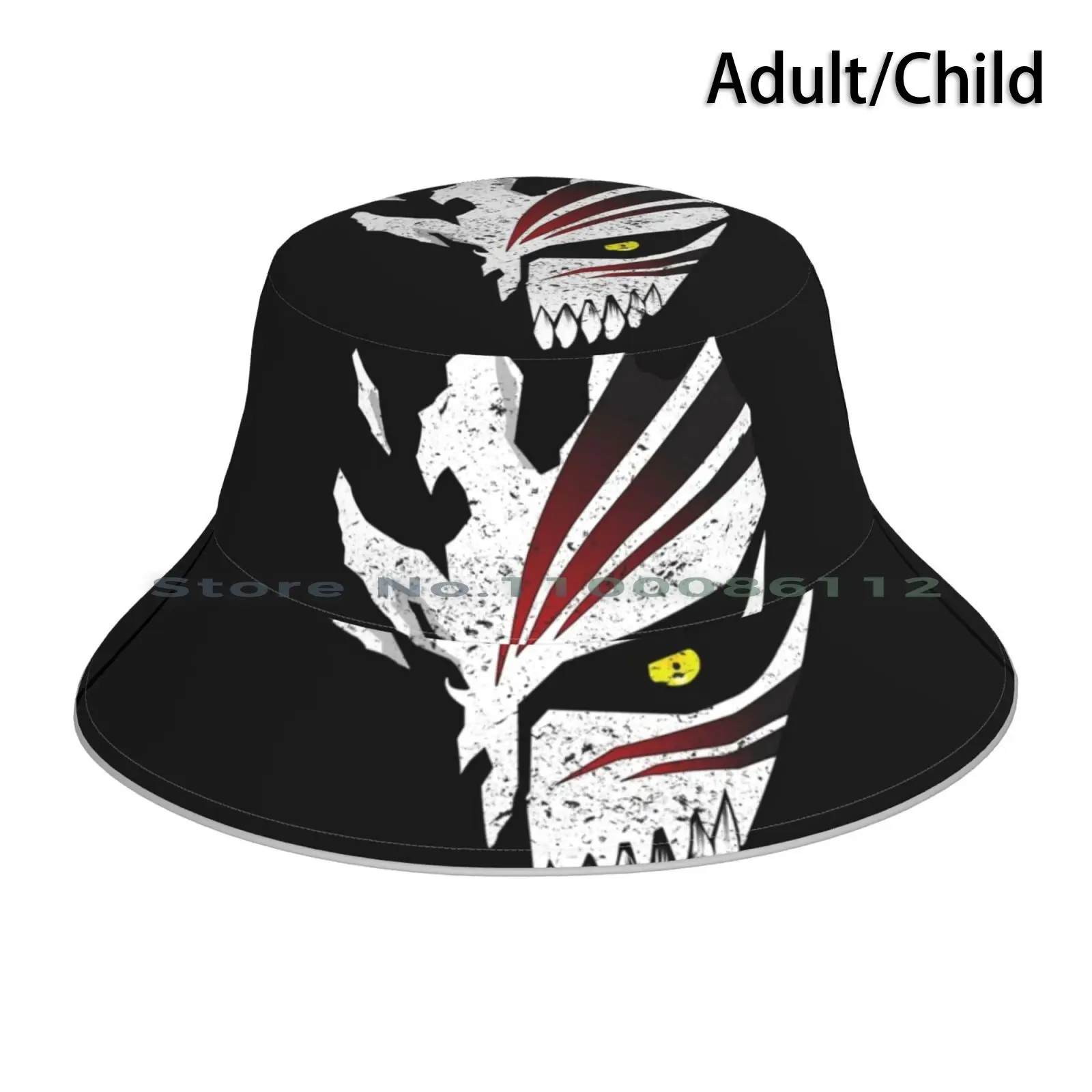 Ichigo Hollow Mask Bleach Bucket Hat Sun Cap Anime Ichigo Hollow Bleach The Spycho Foldable