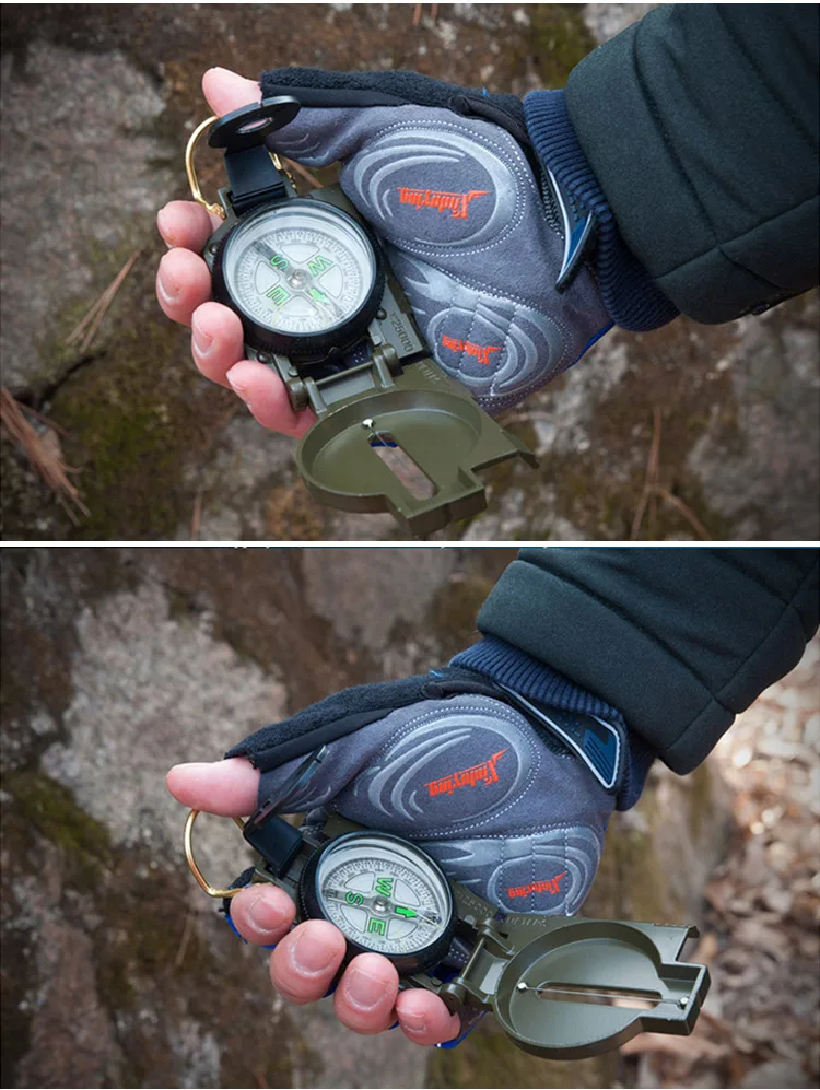 Outdoor Multifunctional Compass Corps Directional Compass Metal Lens Geological Compass Scale Equipment