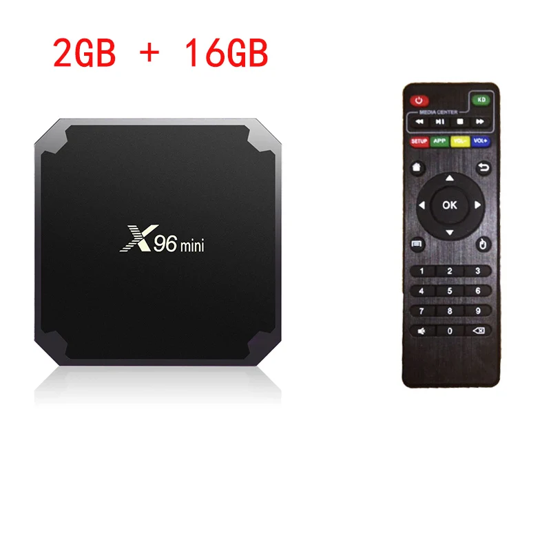 X96 Мини Смарт ТВ приставка Android 7,1 2 Гб 16 Гб Amlogic S905W четырехъядерный WiFi Google плеер Youtube Netflix медиаплеер телеприставка - Цвет: 2G 16G TV BOX
