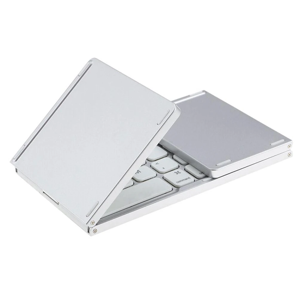 

B033 Foldable Bluetooth Keyboard with Touchpad Pocket Portable Mini Slim Keyboard Rechargable Battery for iOS Android Windows PC