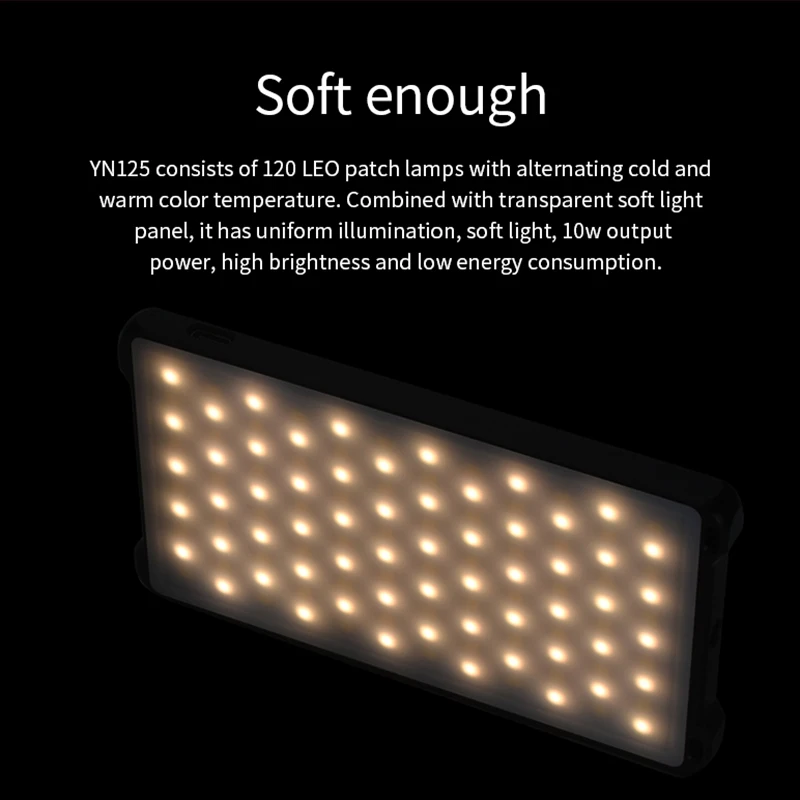  Yongnuo YN125 LED Video Light Lamp Flash Light Vlog Camera Photography Lighting Recording for DSLR  - 4000114544278