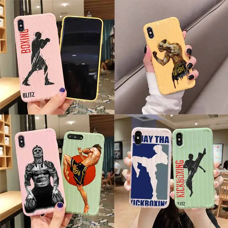 Чехол Muay thai world на колесиках для iPhone 11 Pro Max X XS MAX 8 7 6S Plus | Мобильные телефоны и