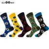 Colorful Men Basketball Soccer Rugby Tennis Football Bowling Sports Ball Pattern Happy Wedding Socks Funny Cotton Crew Homme Sox ► Photo 2/6