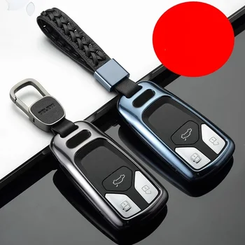 

High quality Aluminum Alloy Car Key Case Cover Key Shell Holder For For Audi A4L Q7 2016 2017 2018 TT TTS