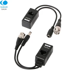 Balun vidéo coaxial CCTV BNC 5 paires, émetteur récepteur passif à connecteur CAT5e 6 RJ45 pour caméra de sécurité 