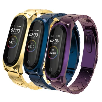 

Gosear Metal Stainless Steel Wristband Watchband Watch Band Strap for Xiaomi Mi Band Miband 3 4 Smart Bracelet Accessories