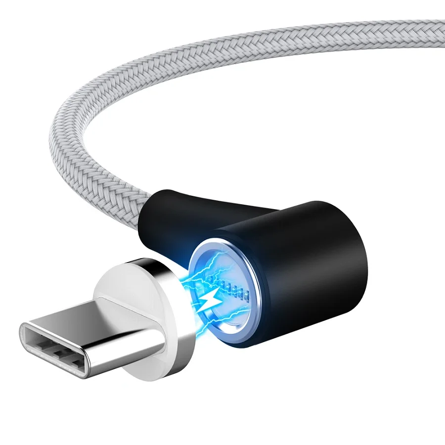 3 А Быстрая зарядка Магнитный usb-кабель type C Micro кабель type-C магнитное зарядное устройство для Iphone XS 7 samsung 1 м Microusb зарядка Кабо - Цвет: Silver