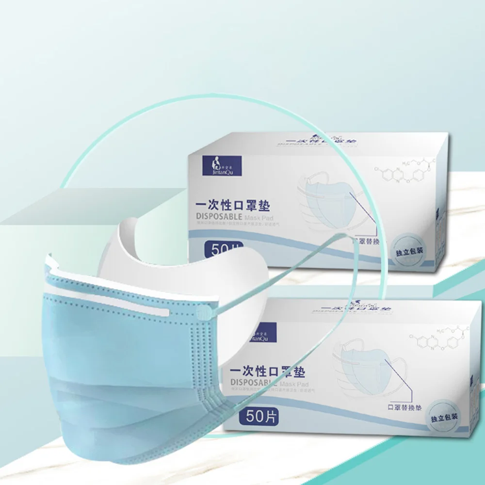 

50Pcs Disposable N95 Activated Carbon Filter Face Mask, 3 Layers Breathable PM2.5 Activated Carbon Filter Protective Filter Mout