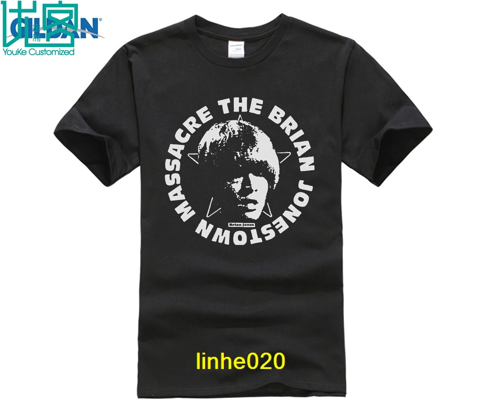Футболка с надписью logo' The Brian Jonestown Massacre Новинка! Футболки брендовая одежда