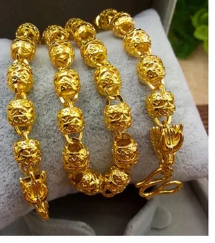

fashion high quality low price up-market gift gold filled men's necklace 32ee