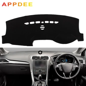 

APPDEE Car Auto Inner Dashboard Cover Dash Mat Cape Carpet 2 Layers For Ford Fusion / Mondeo 2013 2014 2015 2016 2017 2018 2019