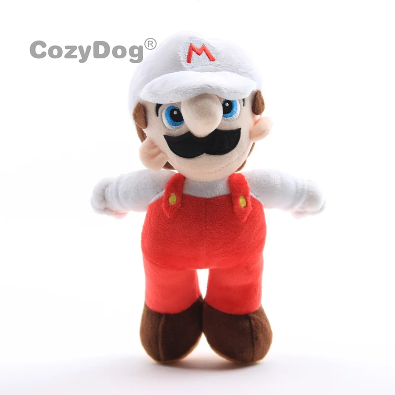 25 см серия Марио плюшевые игрушки огненный Луиджи огненный Mario Мягкие Игрушки для маленьких детей Рождественский подарок на день рождения