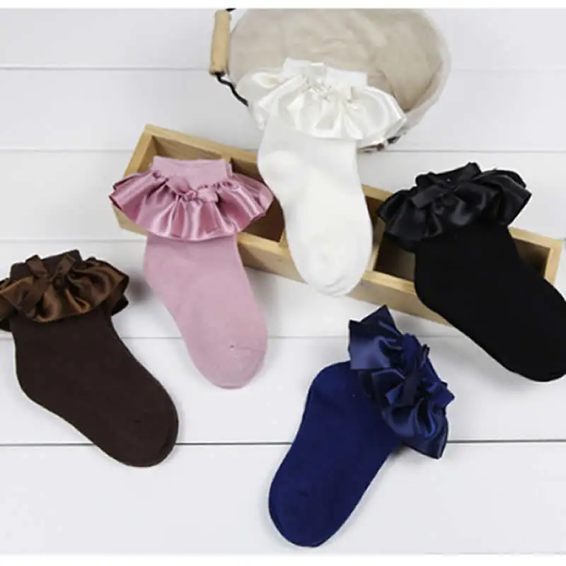 Носки-пачки принцессы для девочек; короткие шелковые носки до колена с бантом и кружевом; Детские хлопковые носки до щиколотки; реквизит для фотосъемки