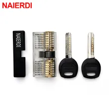 NAIERDI serrures transparentes combinaison pratique serrurier formation compétences outils pratique Visible cadenas choix ensembles matériel