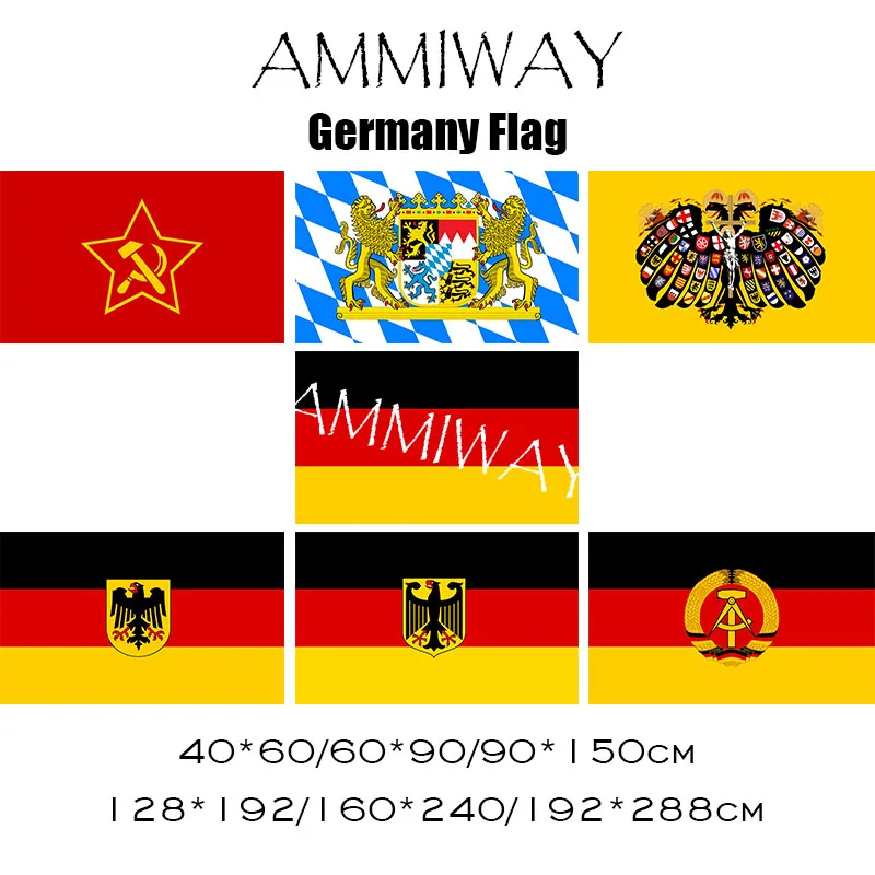 Флаг немецкой Коммунистической партии AMMIWAY любого размера флаг Баварии орла