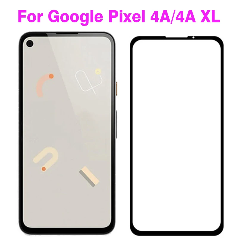 3D изогнутое закаленное стекло для Google Pixel 4A полное покрытие 9H Защитная пленка