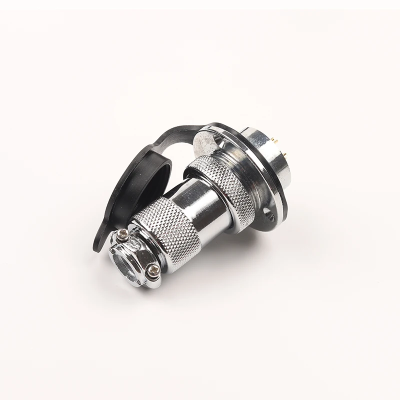 1Set DF25 GX25 Circular Flange Female Socket& Male Plug Aviation Connectors M25 2/3/4/5/6/7/8 Pin Wire Connector With cover