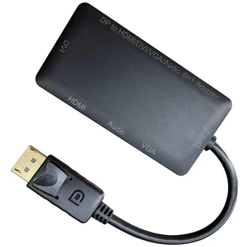 

DP Adapter,Mini Displayport to VGA HDMI DVI o 3 Monitors Simultaneously Display Adaptor