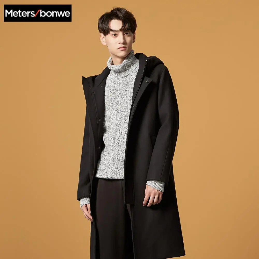 Metersbonwe Wool Coat Men Thick Overcoats Topcoat Mens Keep warm Coats Hooded fashion Jackets Metersbonwe Wool Coat Men Thick Overcoats Topcoat Mens Keep warm Coats Hooded fashion Jackets