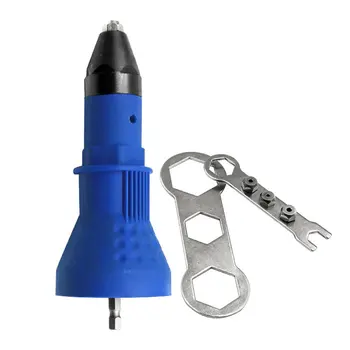 

Electric Rivet Nut Gun Riveting Tool Cordless Riveting Drill Adaptor Insert Nut Tool 2.4mm-4.8mm Riveting Drill Adapter