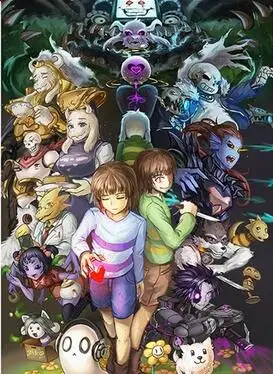 Anime Undertale Sans Frisk Flowey Chara Art Print Silk Poster Home Wall Decor 24x36inch Painting Calligraphy Aliexpress