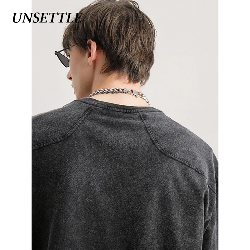 UNSETTLE 2020SS Толстая хлопковая тяжелая ткань футболки Мужчины/Женщины Хип хоп kanye west