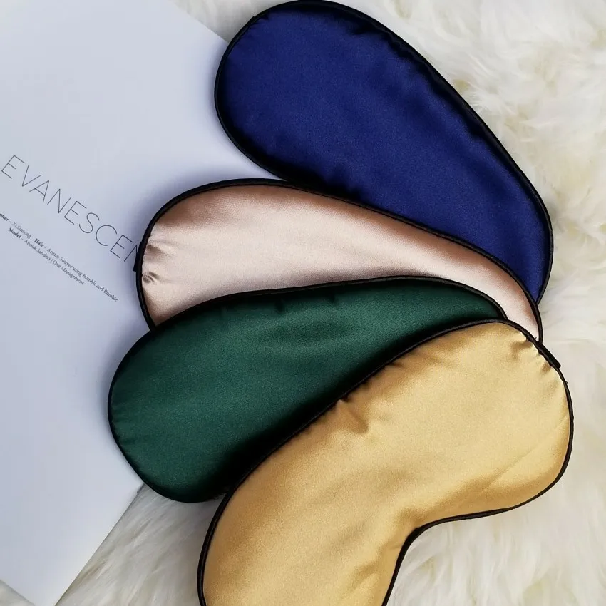 

Pajama Protection Eye Patch Sleep Shading Breathable Women's Men's Silk Eye Mask Adjustable Mitigate Eyestrain Send Earplug