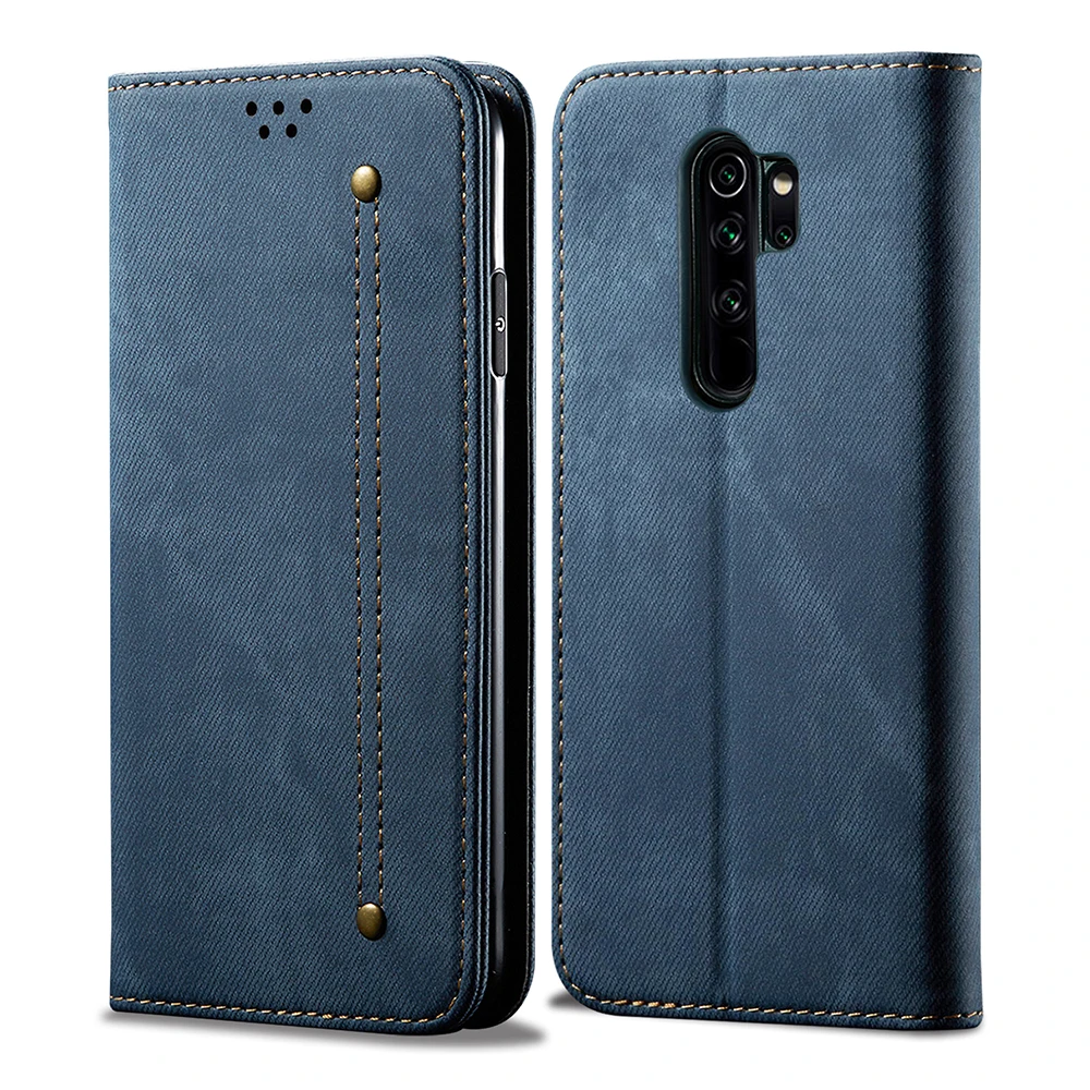 Dark Blue Чехол-книжка eather для Xiao mi Red mi Note7 pro Note10 8A mi CC 9pro k20 9T lite с отделениями для карт, чехол с магнитной адсорбцией - Цвет: Dark Blue