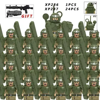 

KT1037 25PCS army, City Police armed mini dolls, MOC action figures, building blocks, children's toy gifts