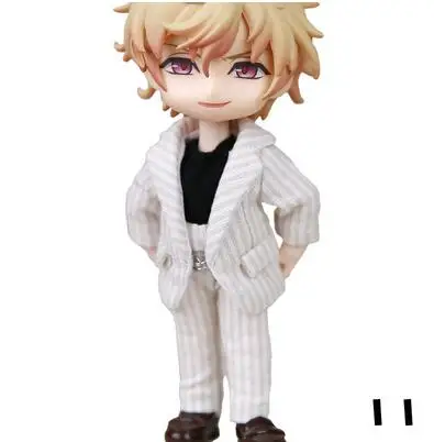 M0084 детская игрушка ручной работы 1/12 ob11 кукла blyth BJD/Аксессуары для кукол SD GSC клетчатый костюм для мальчика 3 шт./компл - Цвет: 11
