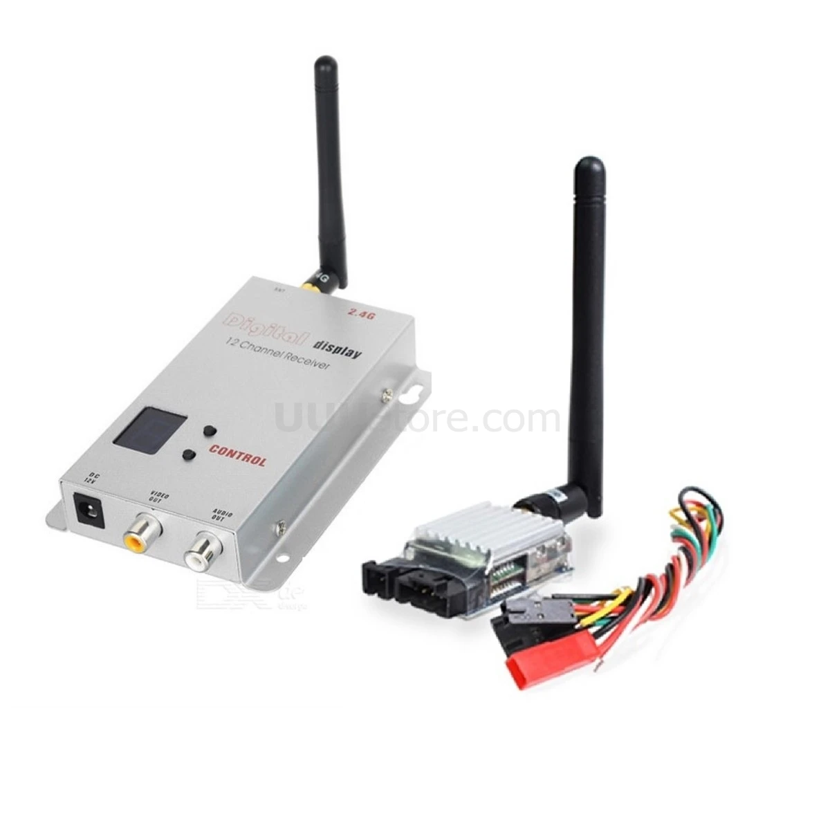 Boscam 2,4G 8CH 500mW беспроводной AV FPV RC передатчик приемник TS321+ RC2412 - Цвет: TS321 and RC2412