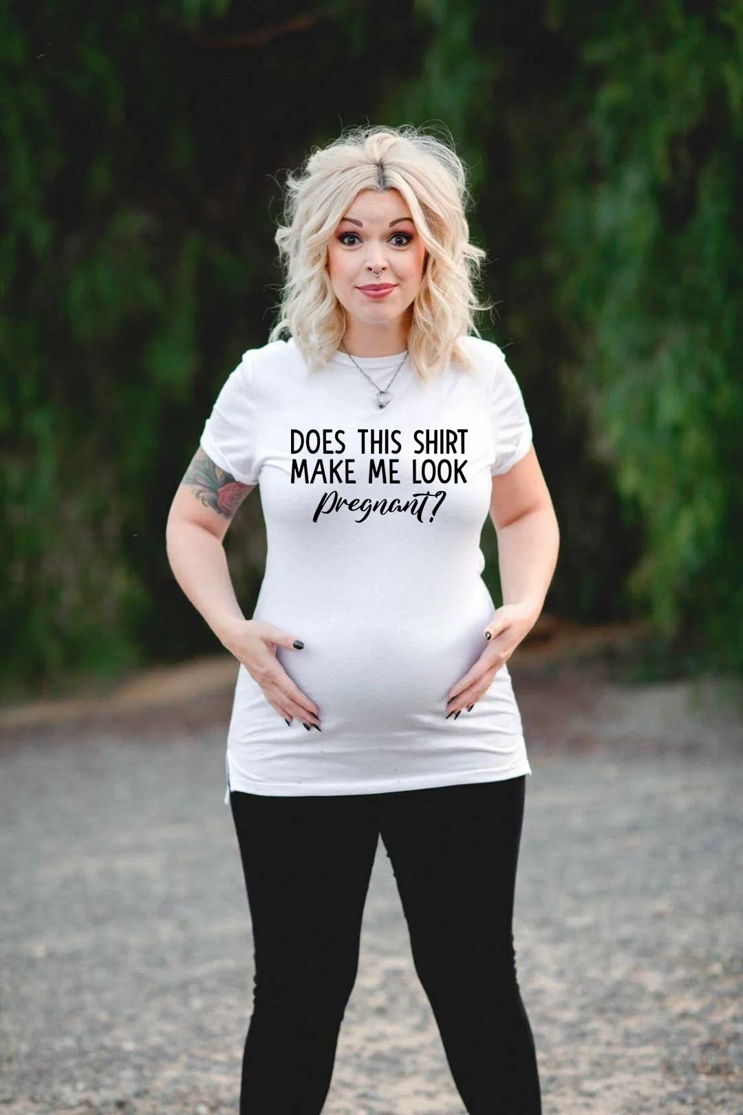 Ladies MATERNITY T-Shirt Pregzilla Approach With Caution Womens PREGNANCY Baby G 