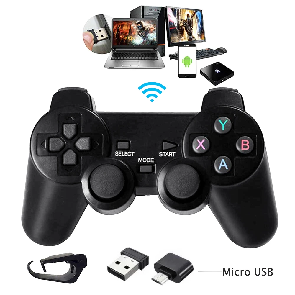 

2.4G Wireless Gamepad PC For PS3 TV Box Joystick 2.4G Joypad Game Controller Remote For Xiaomi Android Huawei Samsung