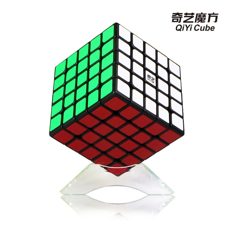 QiYi профессиональный 5*5*5 6,2 см стикер скорость Твист Головоломка игрушки для детей подарок Нео Куб Спиннер магические кубики
