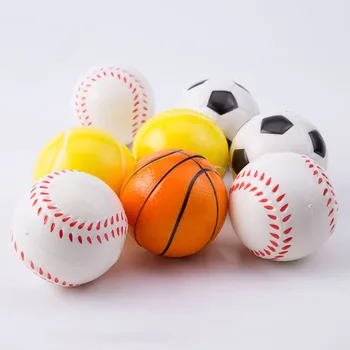

6.3cm Soft Foam Anti stress Relief Squeeze Balls Toy Football Basketball Baseball Tennis Funny Toys for Kids Children Gift