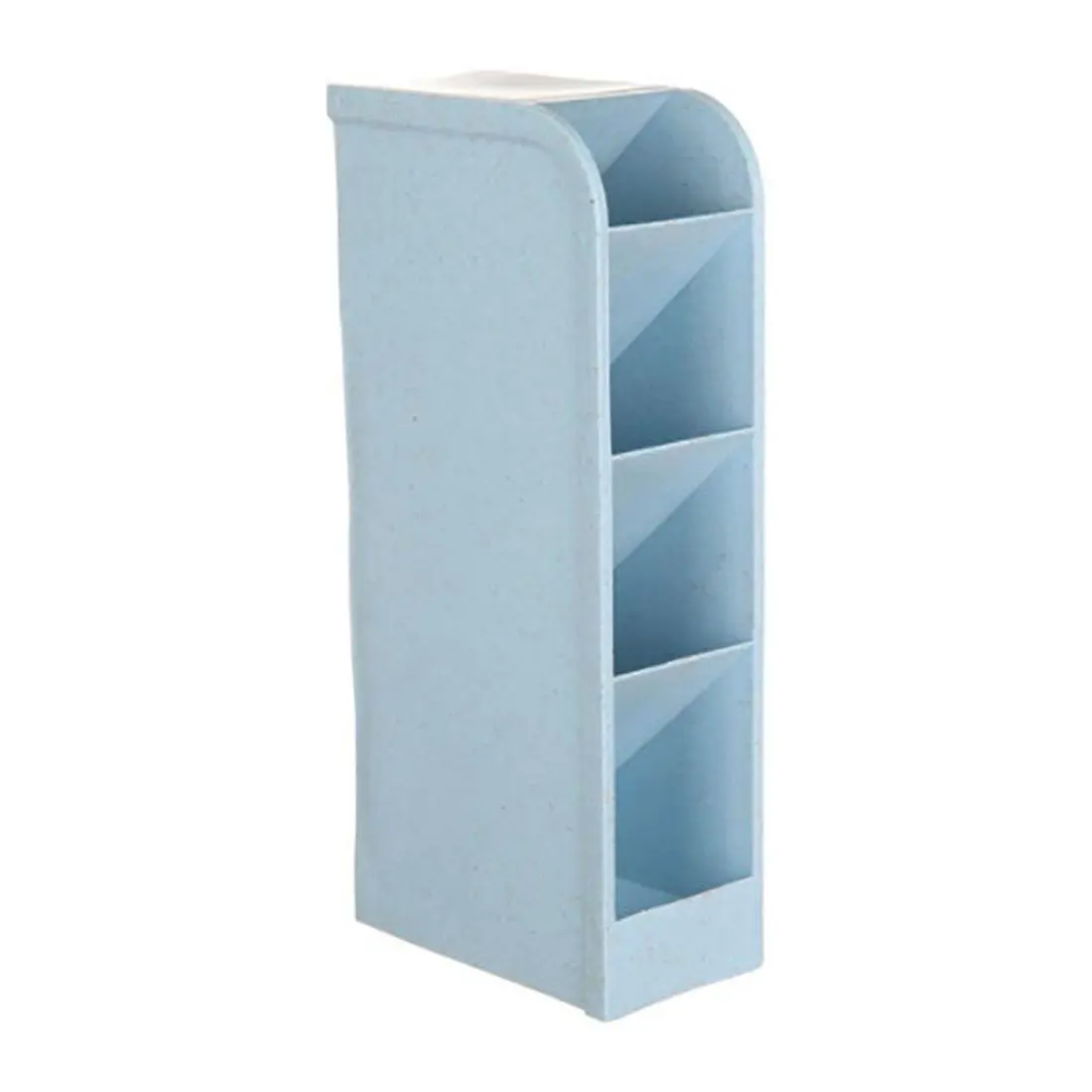 Wheat Straw Four Compartment Storage Box Pen Holder Office School Storage Case Desktop Finishing Storage Rack - Цвет: three
