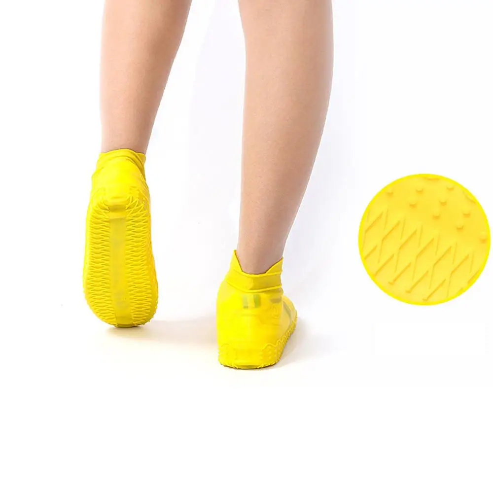 

Thicken Silicone Rain Boots Transparent Non-Slip Rainproof Suit Waterproof Shoe Cover Home Dust-proof Shoes Boots Storage Bag