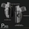 Holster Fit Sig P365/P365 SAS (Not suitable P365 X/XL/Macro),Right hand,Outside Waistband Carry Belt Plastic Polymer Holder Case 3